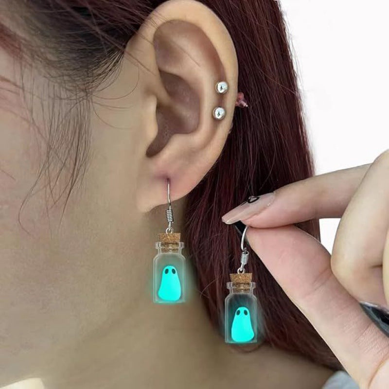 Ghost-In-A-Jar Dangle Earrings Kalsten