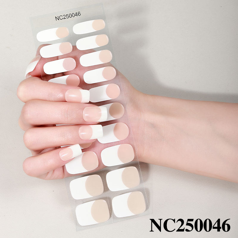 French Tip Nail Wraps