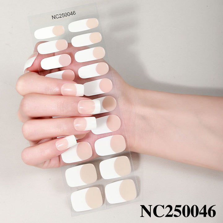 French Tip Nail Wraps