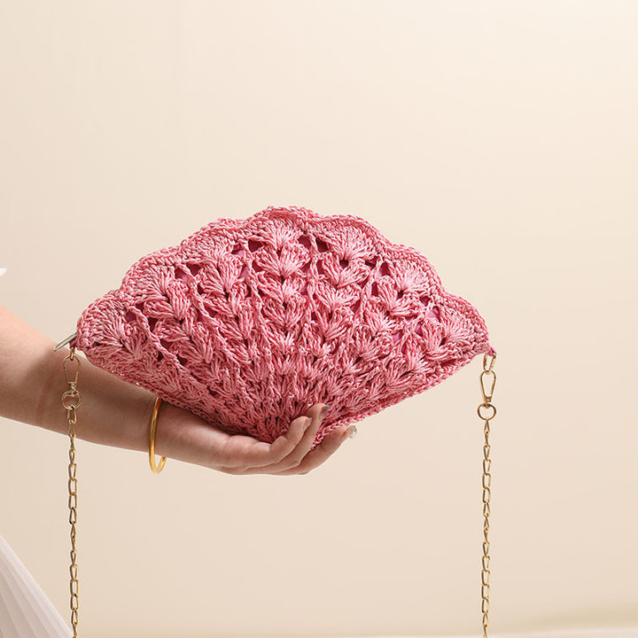 Elegant Clutch Bag in Shell Design Kalsten