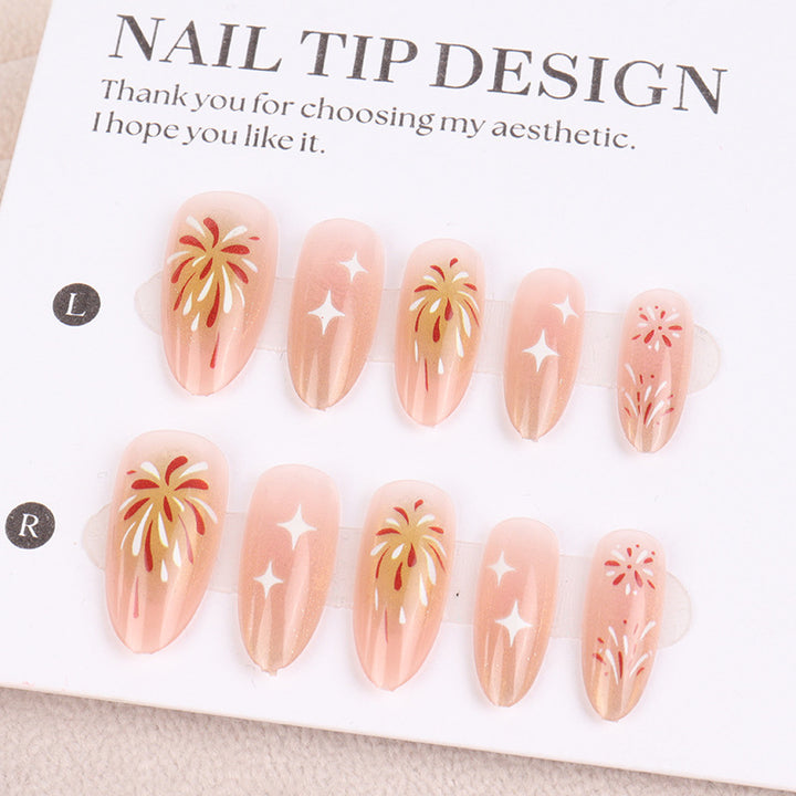 Handcrafted Press-On Nail Art Set Kalsten