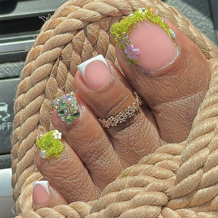 Floral Design Press-On Nails Set Kalsten 1788496077