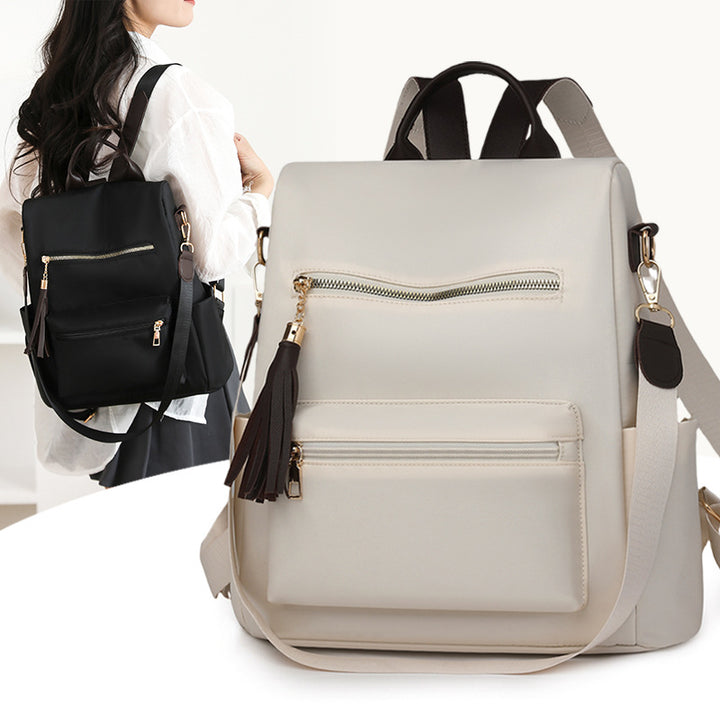 Elegant Multi-Pocket Backpack with Detachable Strap Kalsten