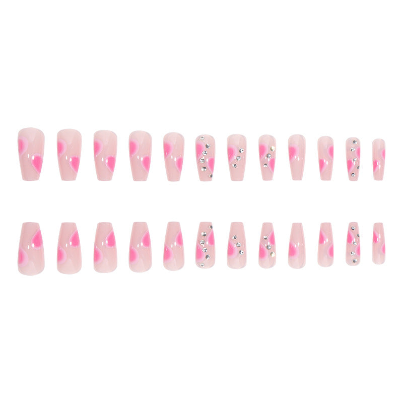 Elegant Stiletto Press-On Nails with Gem Accents Kalsten