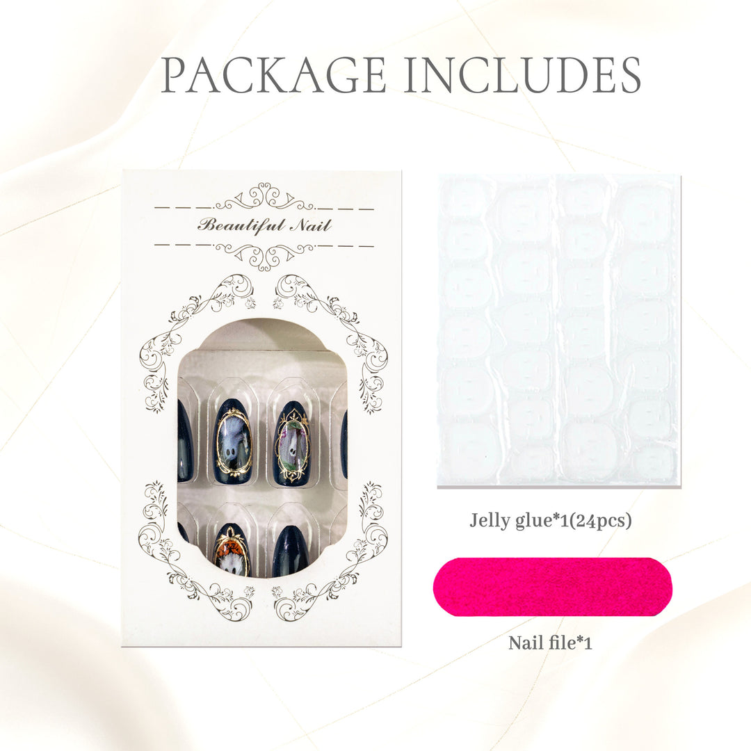 Gothic-Inspired Press-On Nail Set