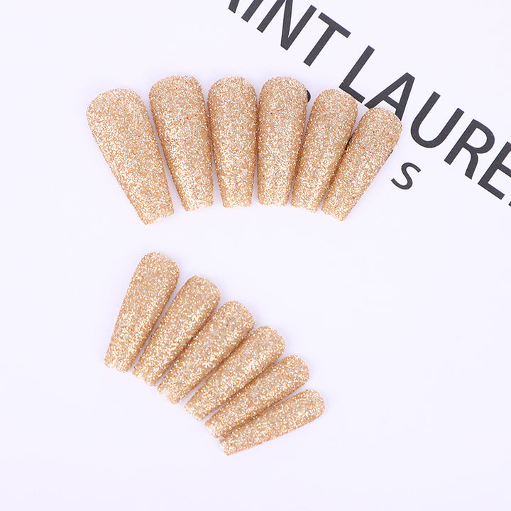 High-quality artificial nails with glitter effects Kalsten