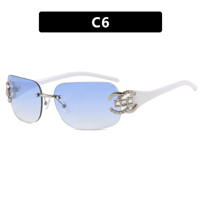 Women's fashionable sunglasses with luxurious geometric frame and protective UV filter Kalsten