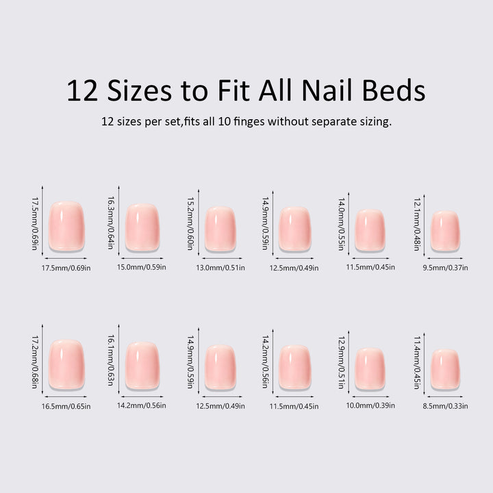 Artificial nail set with delicate floral designs Kalsten
