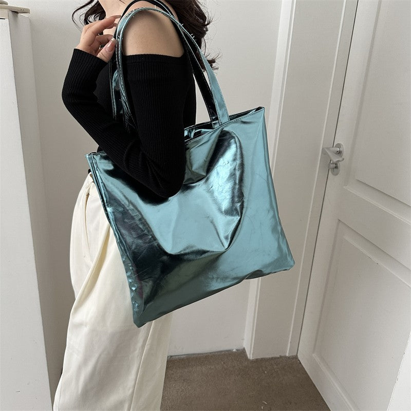 Glossy Metallic Tote Bag