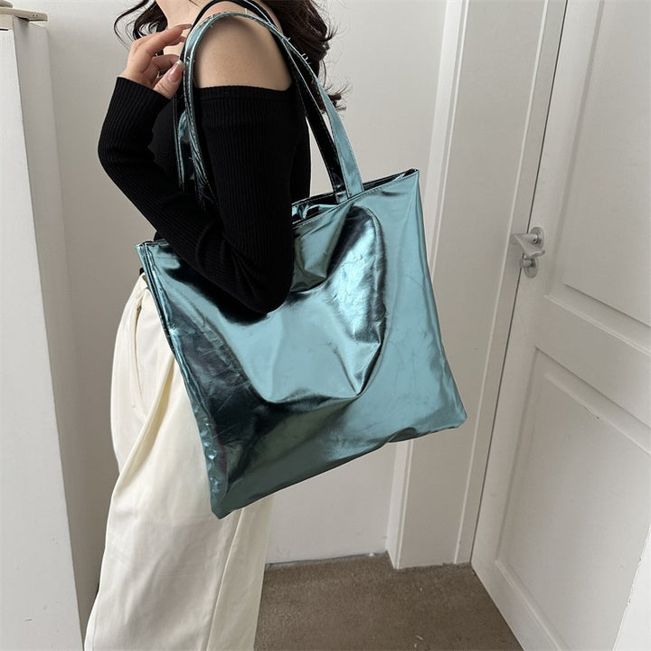 Glossy Metallic Tote Bag