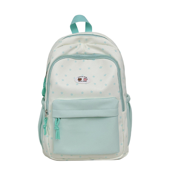 Star-Print Multi-Pocket Backpack Kalsten