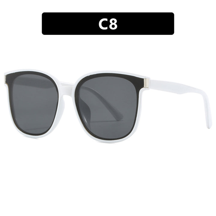 Women's stylish sunglasses with high-quality, transparent plastic frame Kalsten