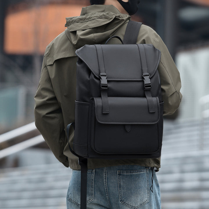 Versatile Leather Laptop Backpack