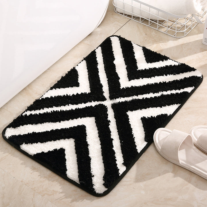 Modern Geometric Bathroom Mat Kalsten