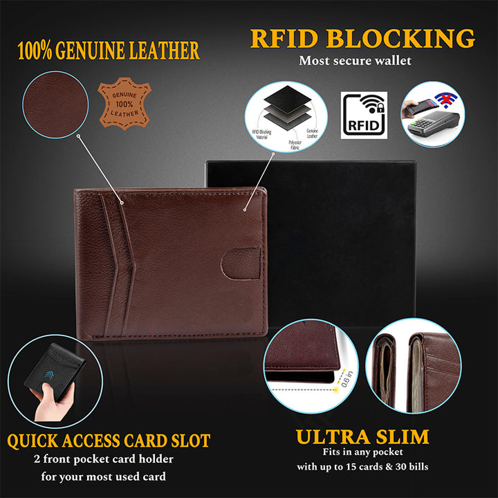 Modern Slim Leather Card Case Kalsten