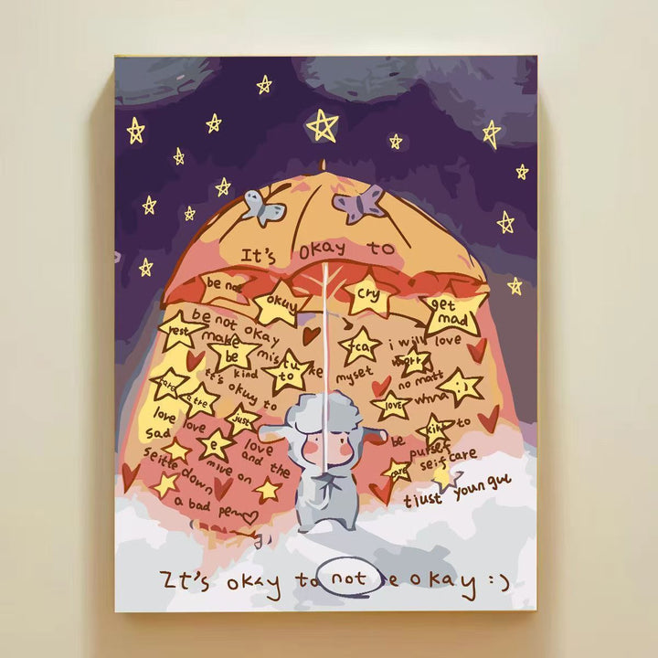 Playful Cartoon Themed Wall Art Canvas Print Kalsten