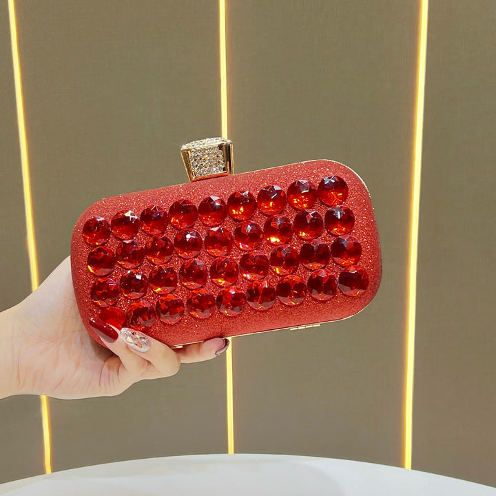 Gemstone-Embellished Clutch