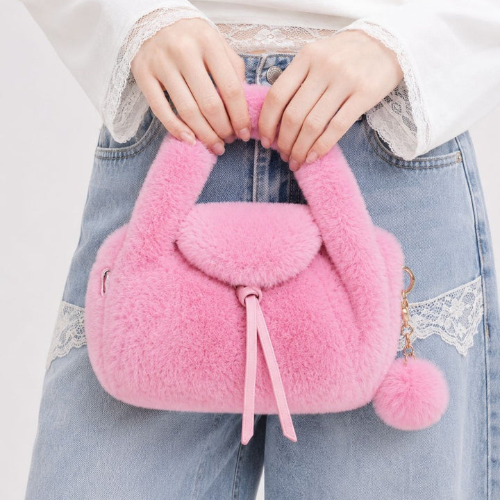 Luxurious Faux Fur Handheld Bag