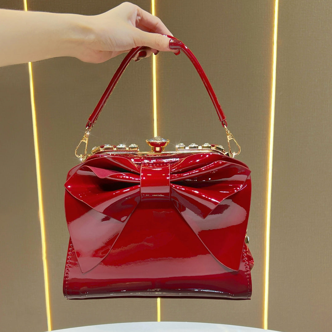 Elegant Bow-Accent Handbag