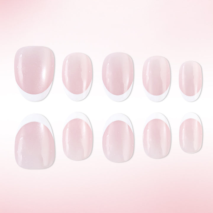 Elegant French Tip Press-On Nails Kalsten 1787542595