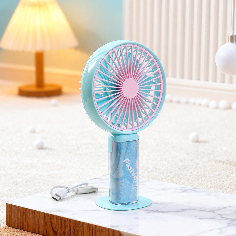 Women's Portable Mini Fan with Playful Design Kalsten
