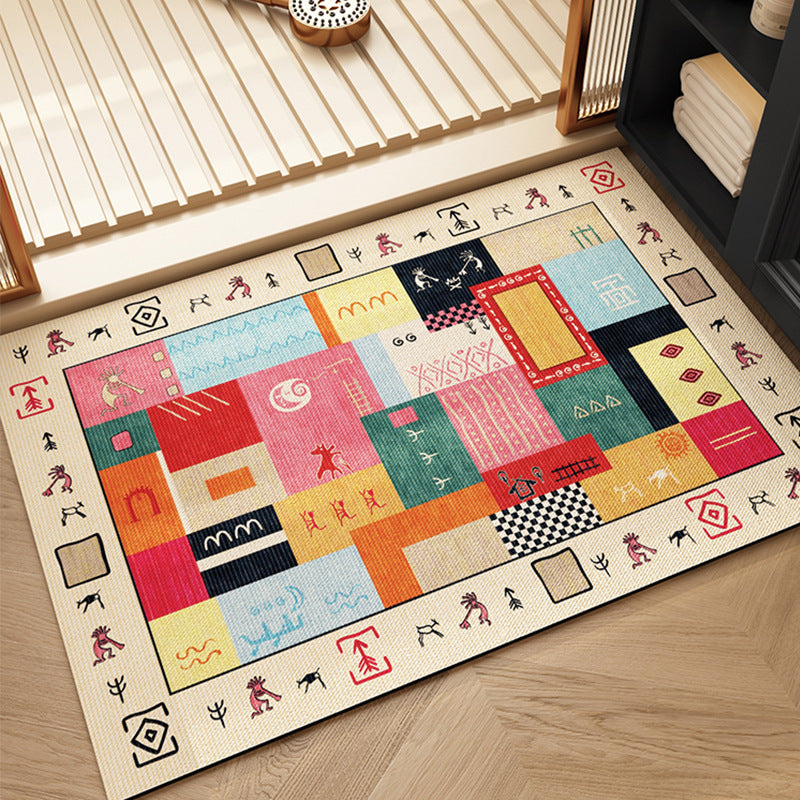 Artistic Mosaic Pattern Area Rug for Home Decor