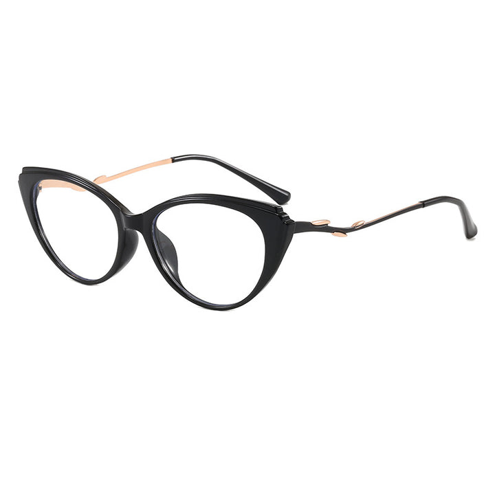 Fashionable Cat-Eye Glasses with Filigree Design Kalsten