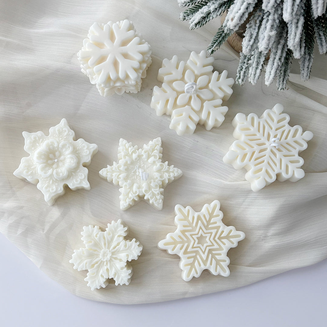 Snowflake Decorative Candle