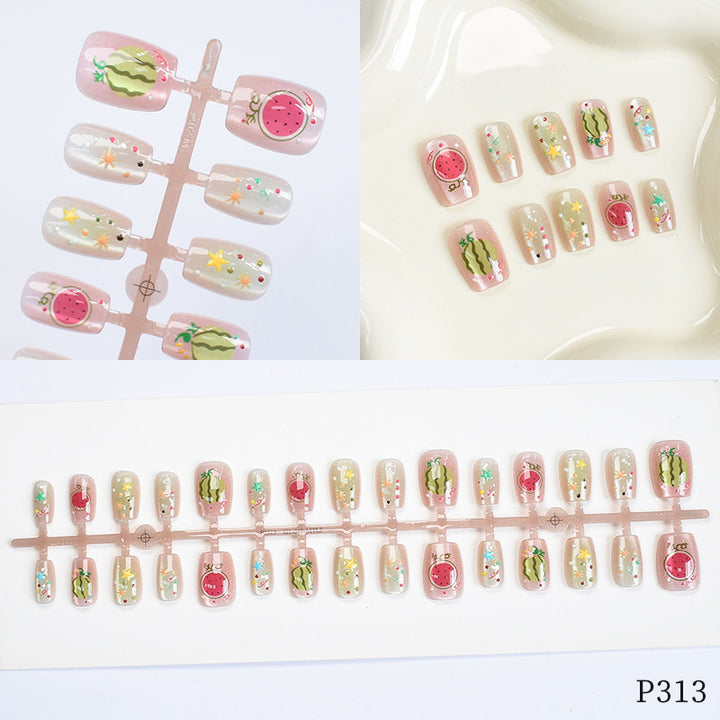 Artistic Floral Design Press-On Nails Kalsten