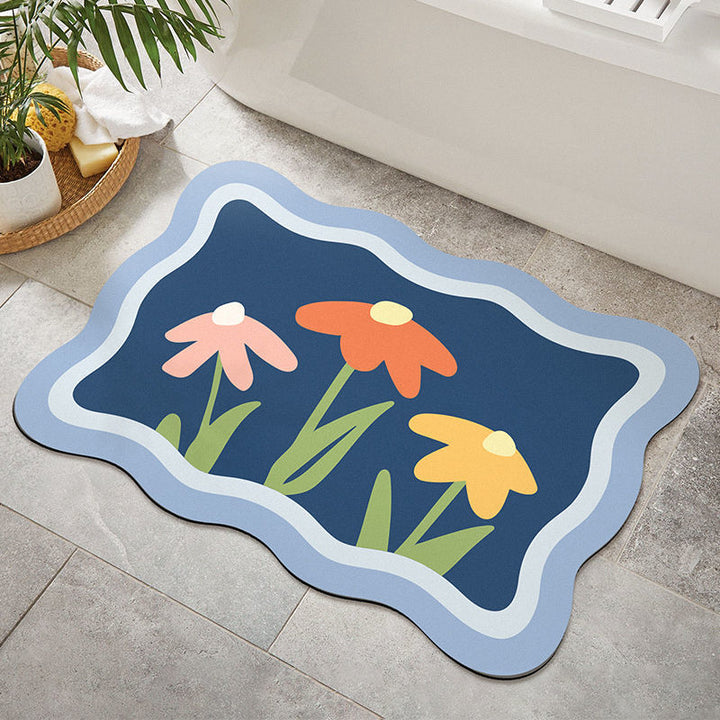 Floral Decorative Area Mat for Home Decor