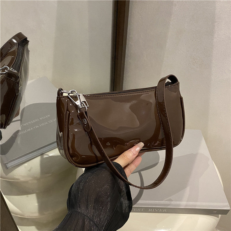 Elegant Patent Leather Clutch