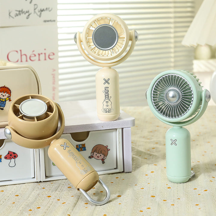 Women's portable hand fan with USB charging function and funny animal design Kalsten
