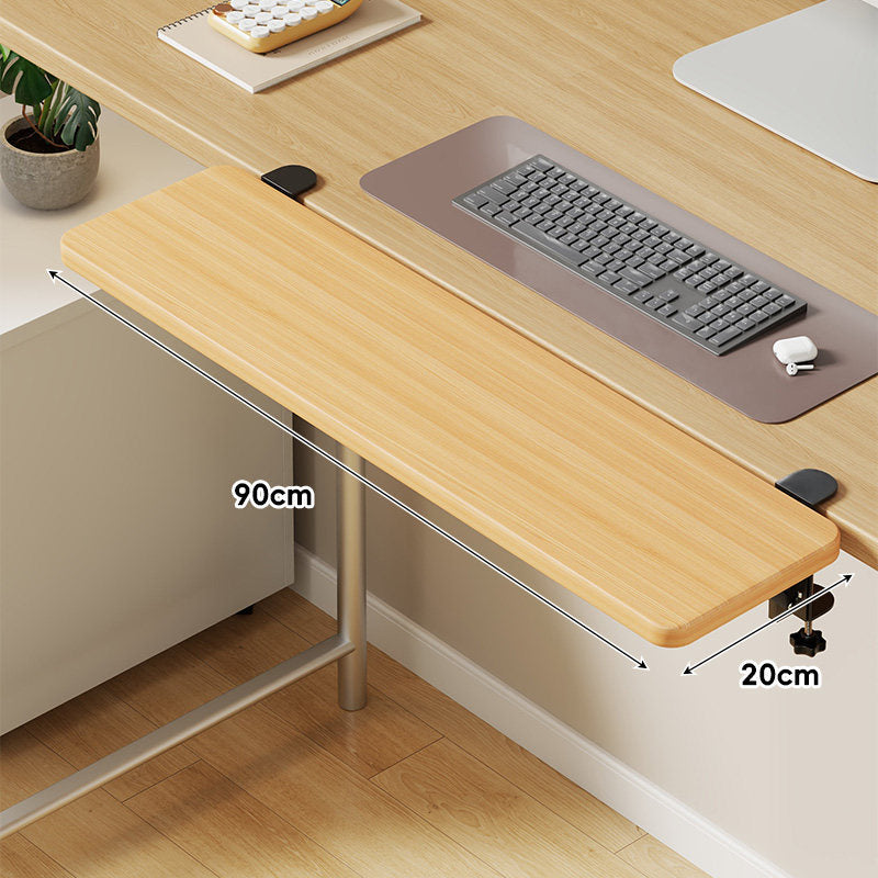 Under-Desk Sliding Keyboard Tray and Desk Extender with Smooth Glide Mount