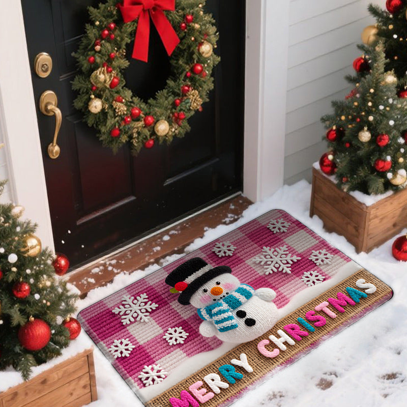 Festive Indoor Outdoor Welcome Mat Kalsten