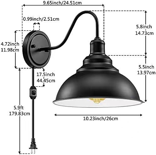 Adjustable Double-Headed Wall Lamp