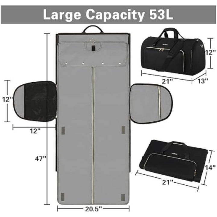 Multifunctional Business Bag with Integrated Suit Compartment Kalsten