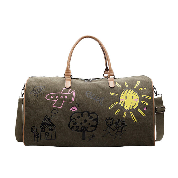 Playful Graphic Weekend Duffle Bag Kalsten