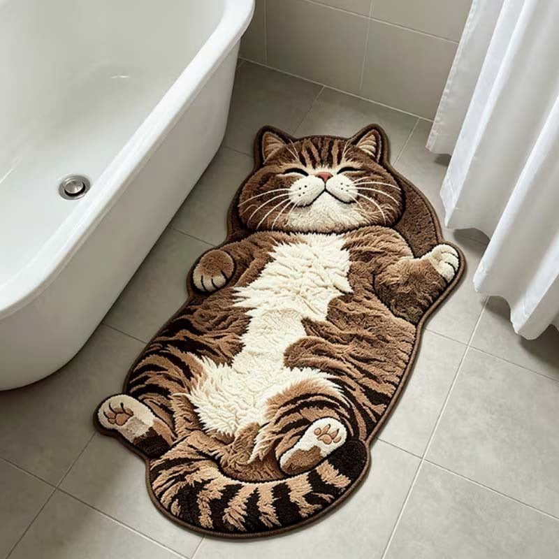 Cat-Shaped Area Rug