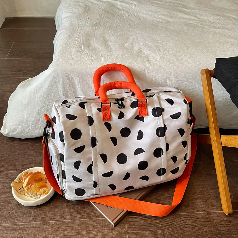 Stylish Polka Dot Overnight Duffle Bag Kalsten