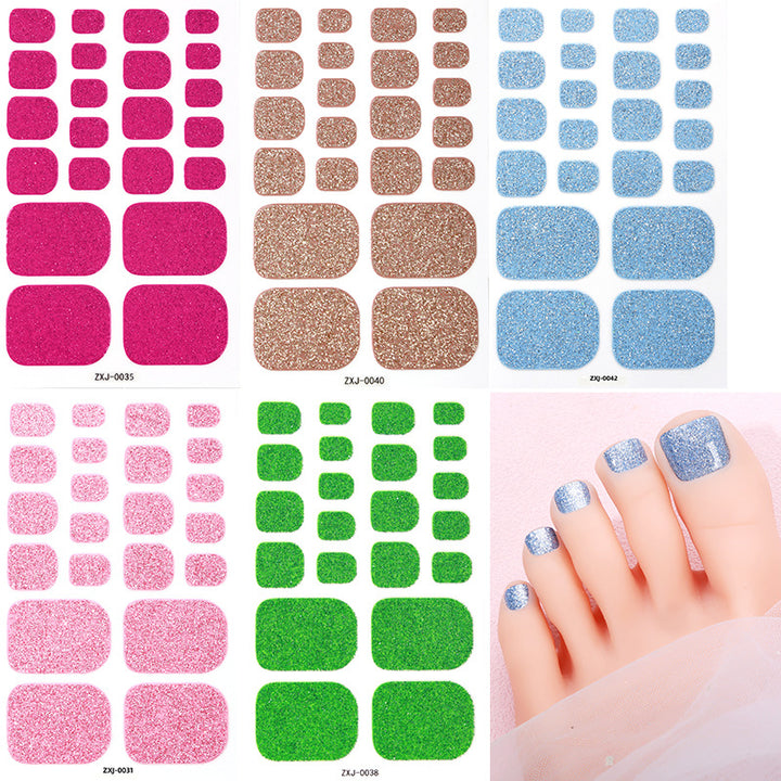Glittery Toe Nail Wraps  1790954463