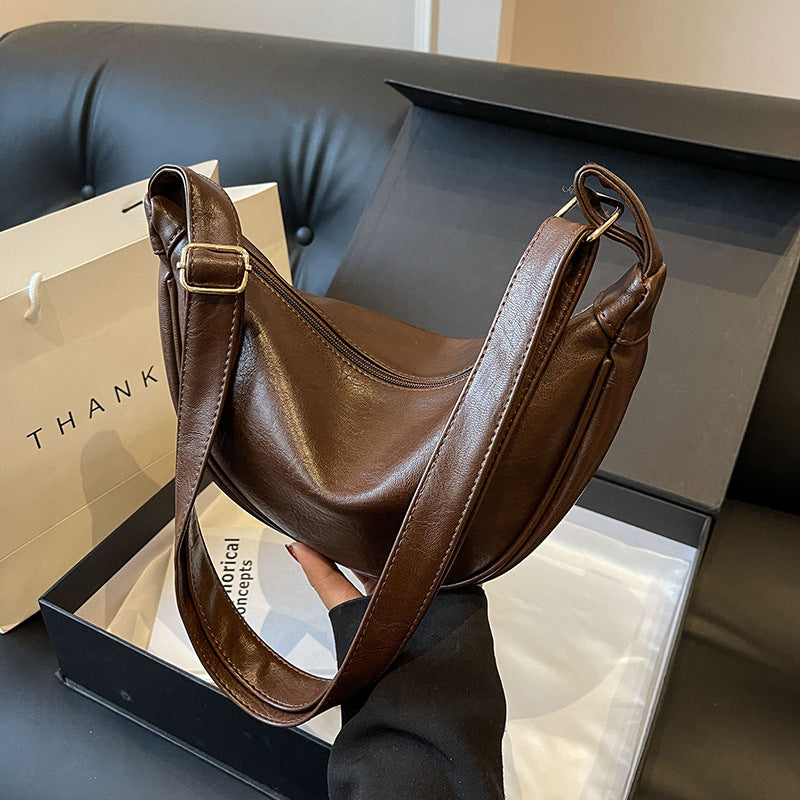 Sleek Leather Hobo Bag Kalsten