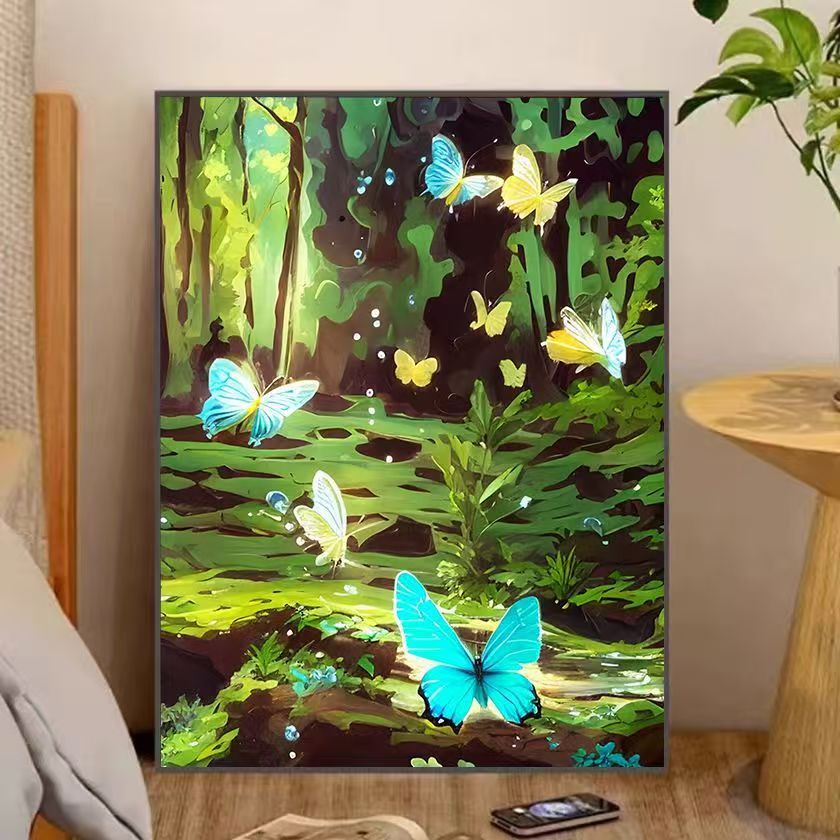 Fantasy Forest Butterfly Wall Art Kalsten