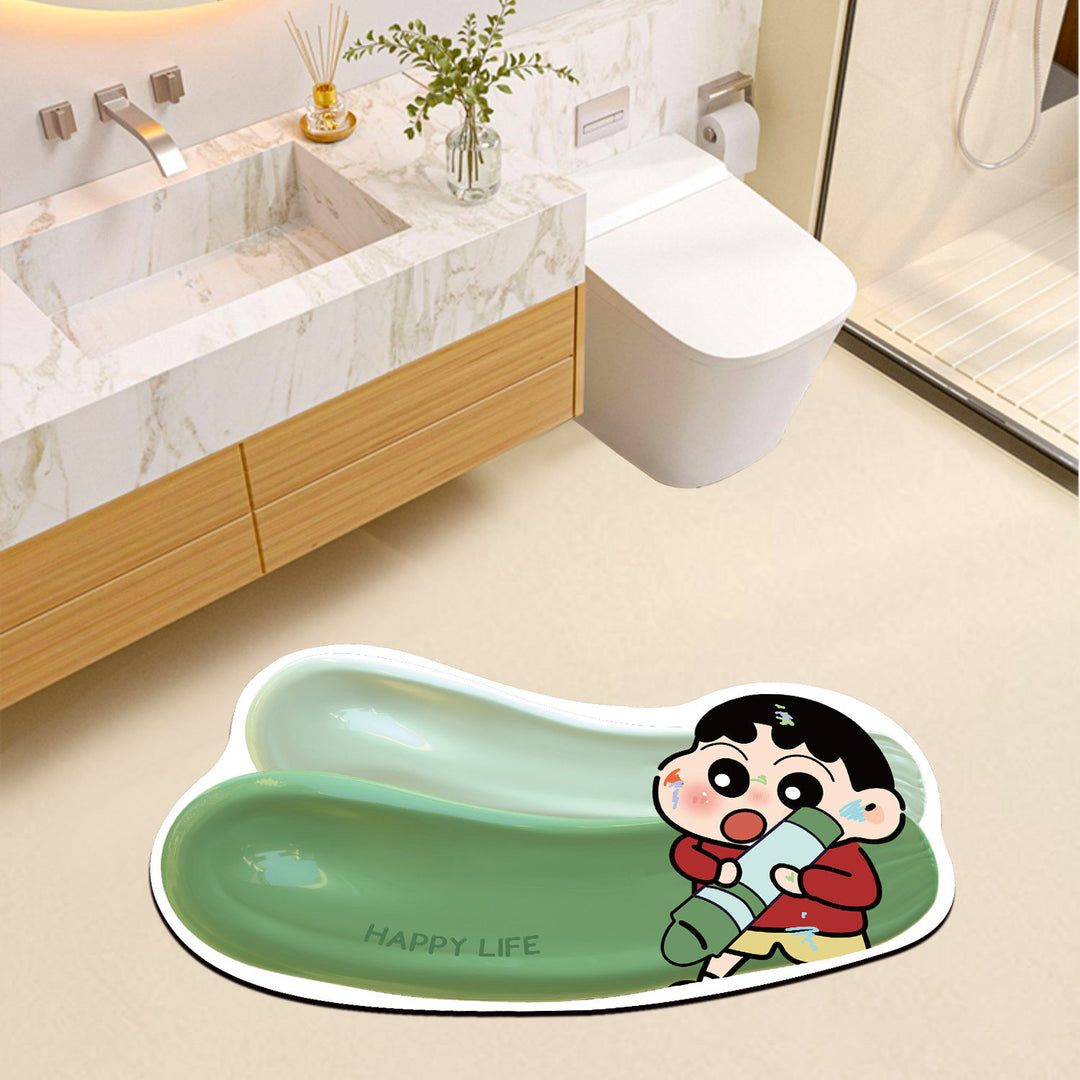 Cute Cartoon-Themed Bathroom Bath Mat