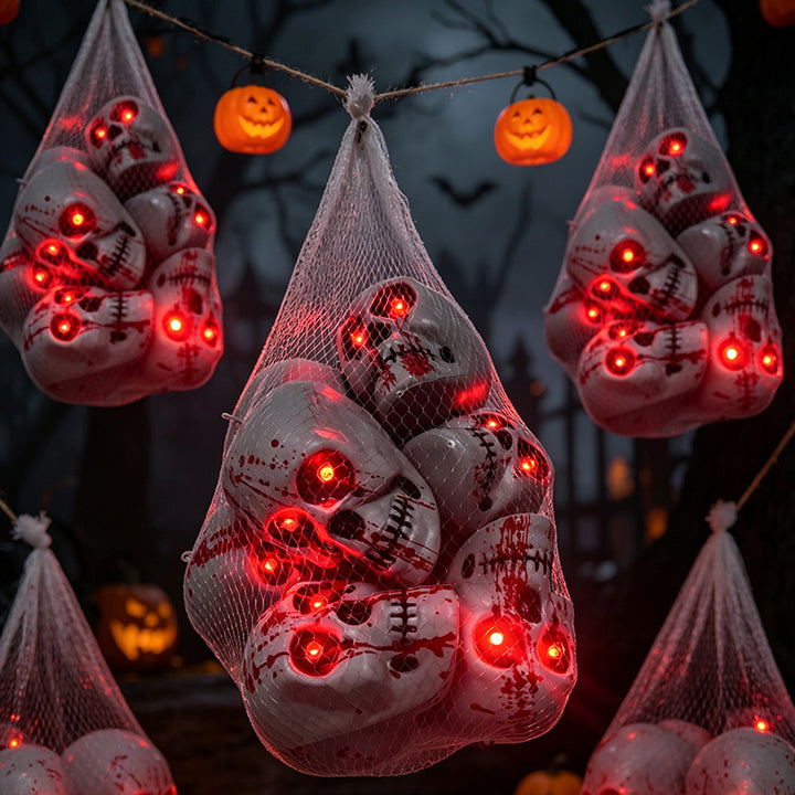 Creepy LED Glowing Skull Decoration