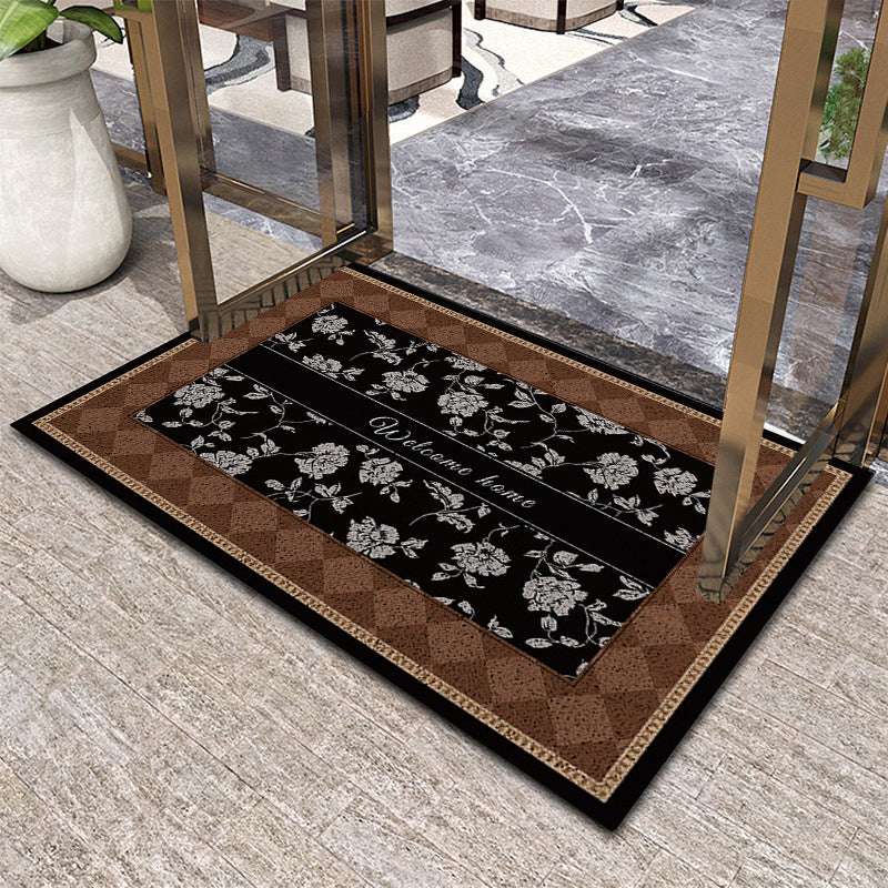 Elegant Floral Decorative Area Mat