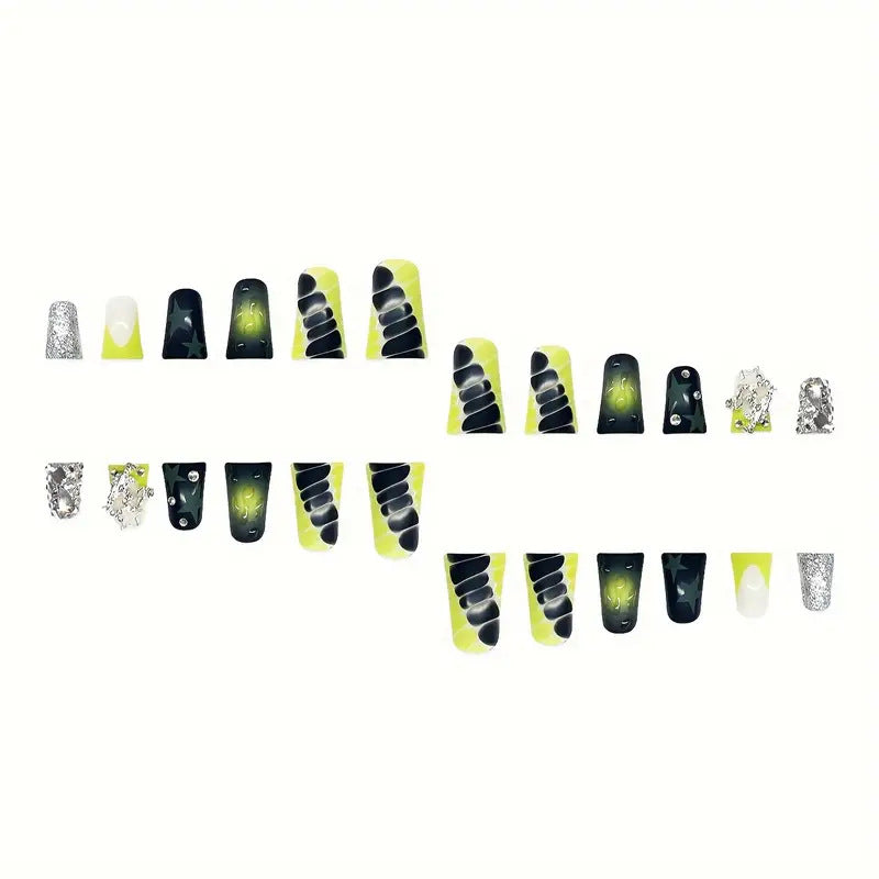Creative Star-Embellished Press-On Nail Art Kalsten