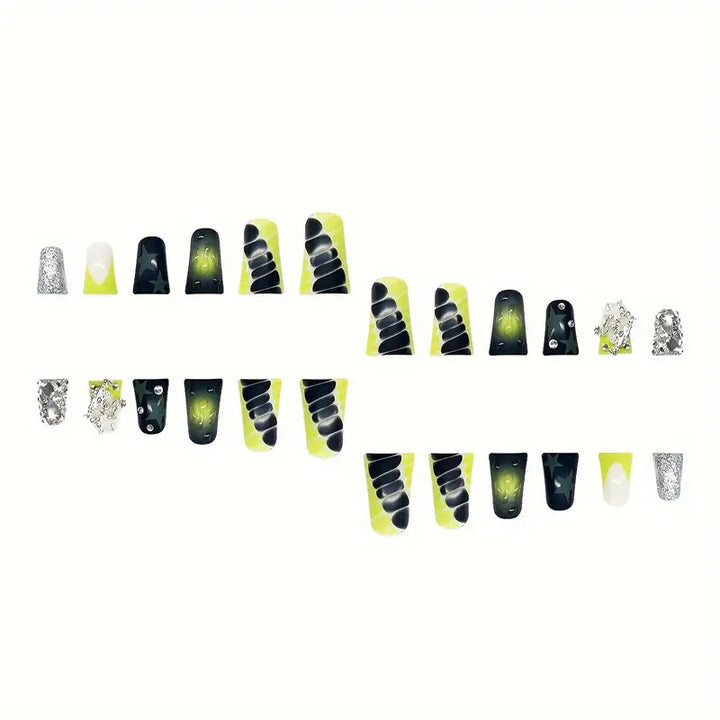 Creative Star-Embellished Press-On Nail Art Kalsten
