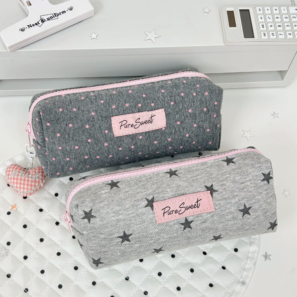 Stylish Star Print Pencil Pouch