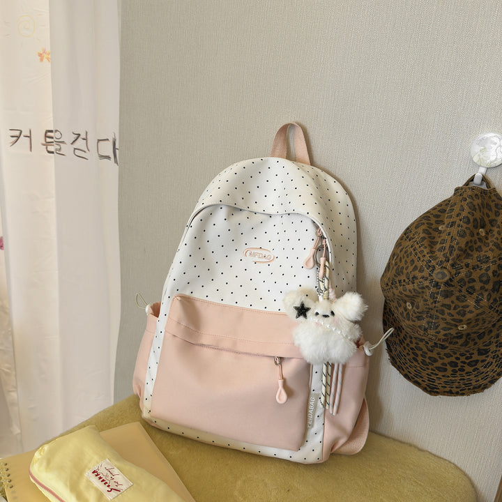 Stylish Polka Dot Print Backpack Kalsten