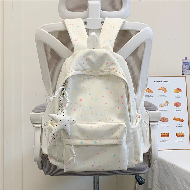 Star-Embellished School Backpack Kalsten